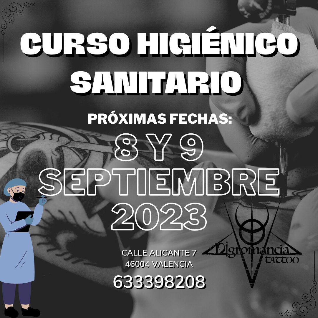Curso Higiénico Sanitario Valencia - Estudio Tatuaje en Valencia
